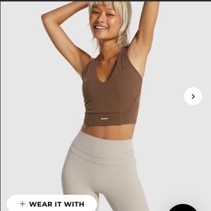 Whitney gymshark crop tank